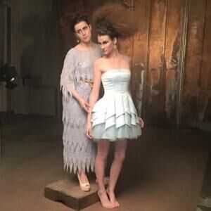 Cher 1970s lilac fringe maxi dress